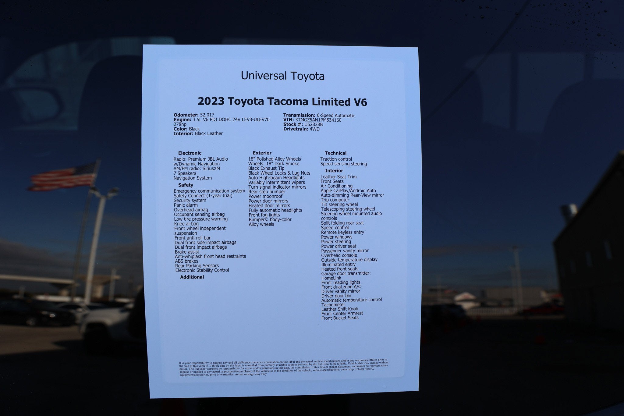 2023 Toyota TACOMA LIMITED Limited