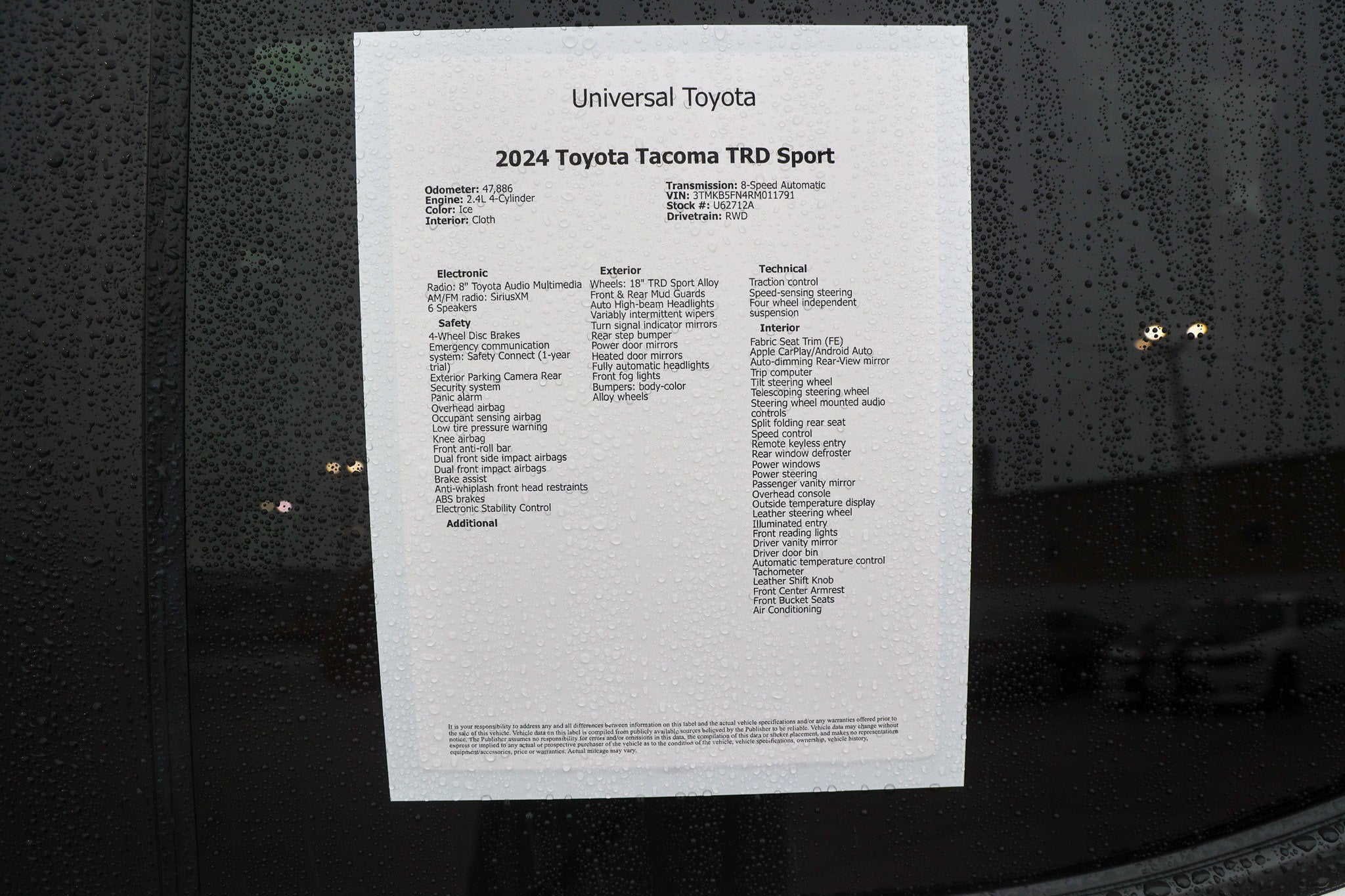 2024 Toyota Tacoma TRD Sport