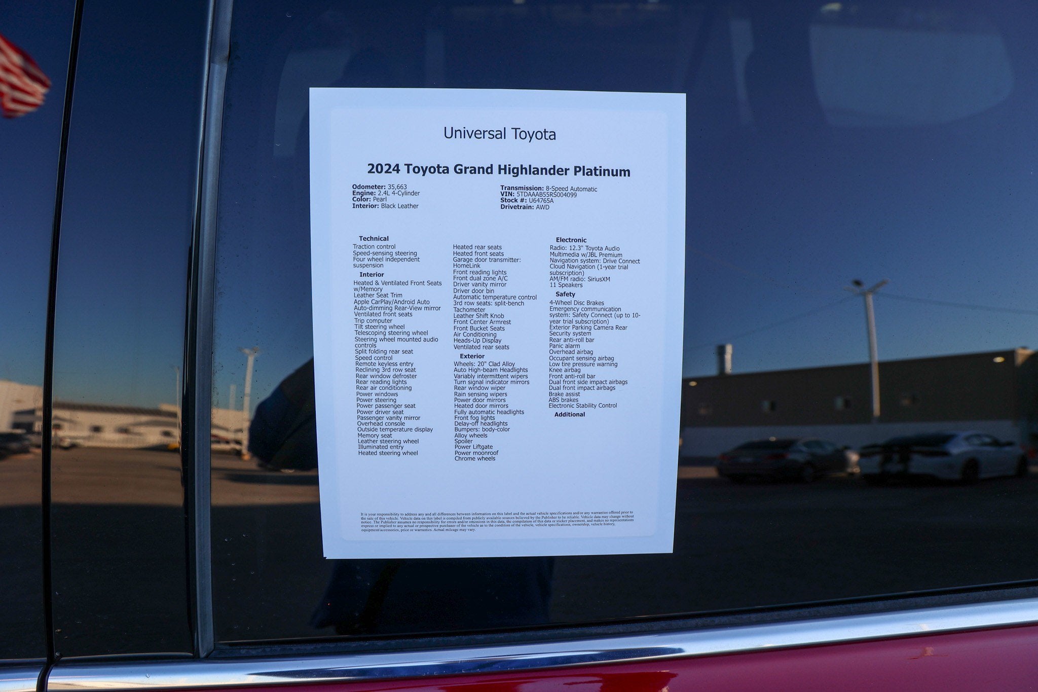 2024 Toyota Grand Highlander Platinum