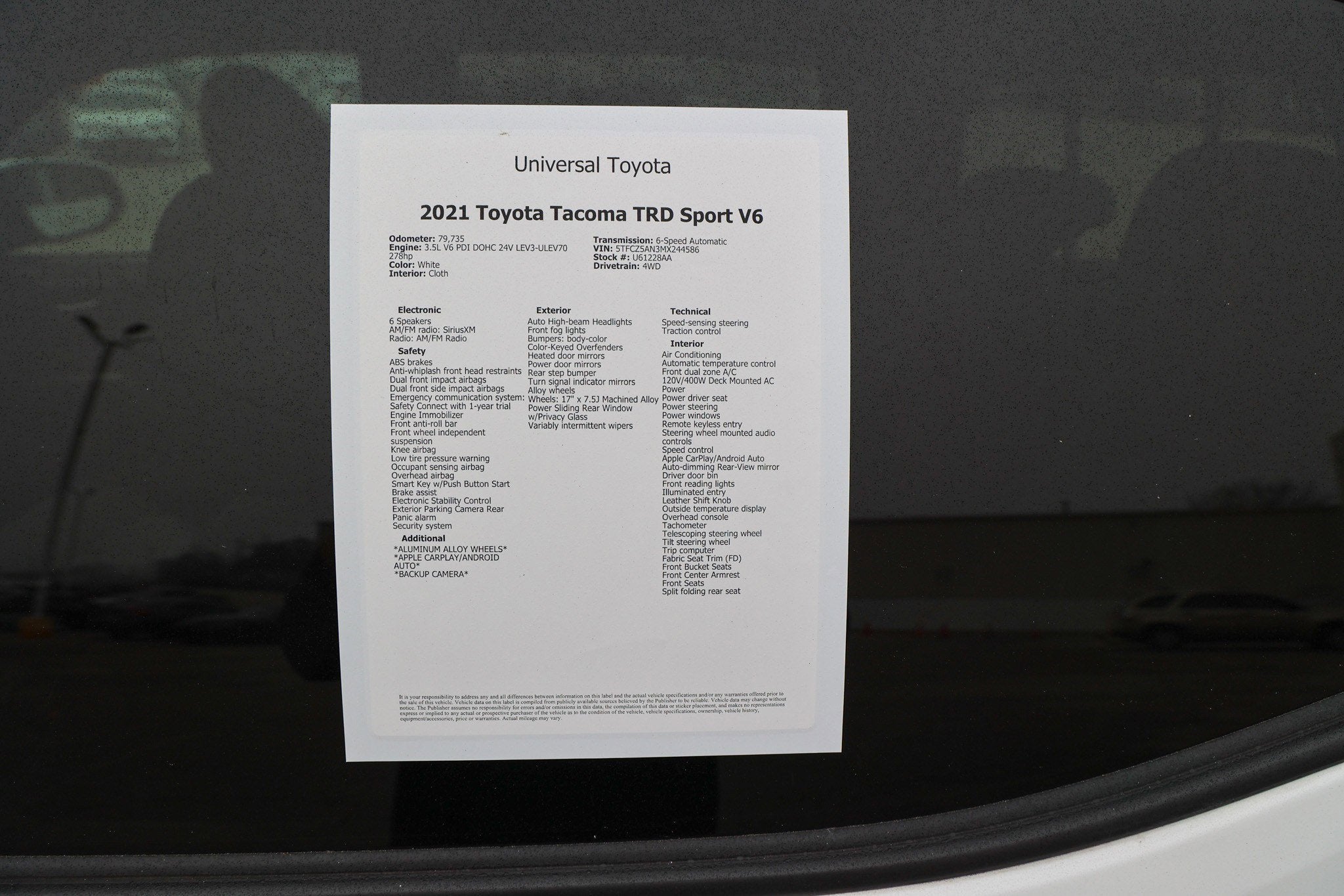 2021 Toyota Tacoma 4WD TRD Sport