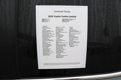2025 Toyota TUNDRA 4X4 Limited
