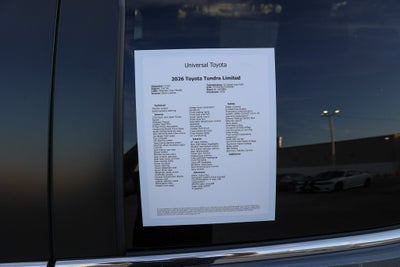 2026 Toyota Tundra Limited