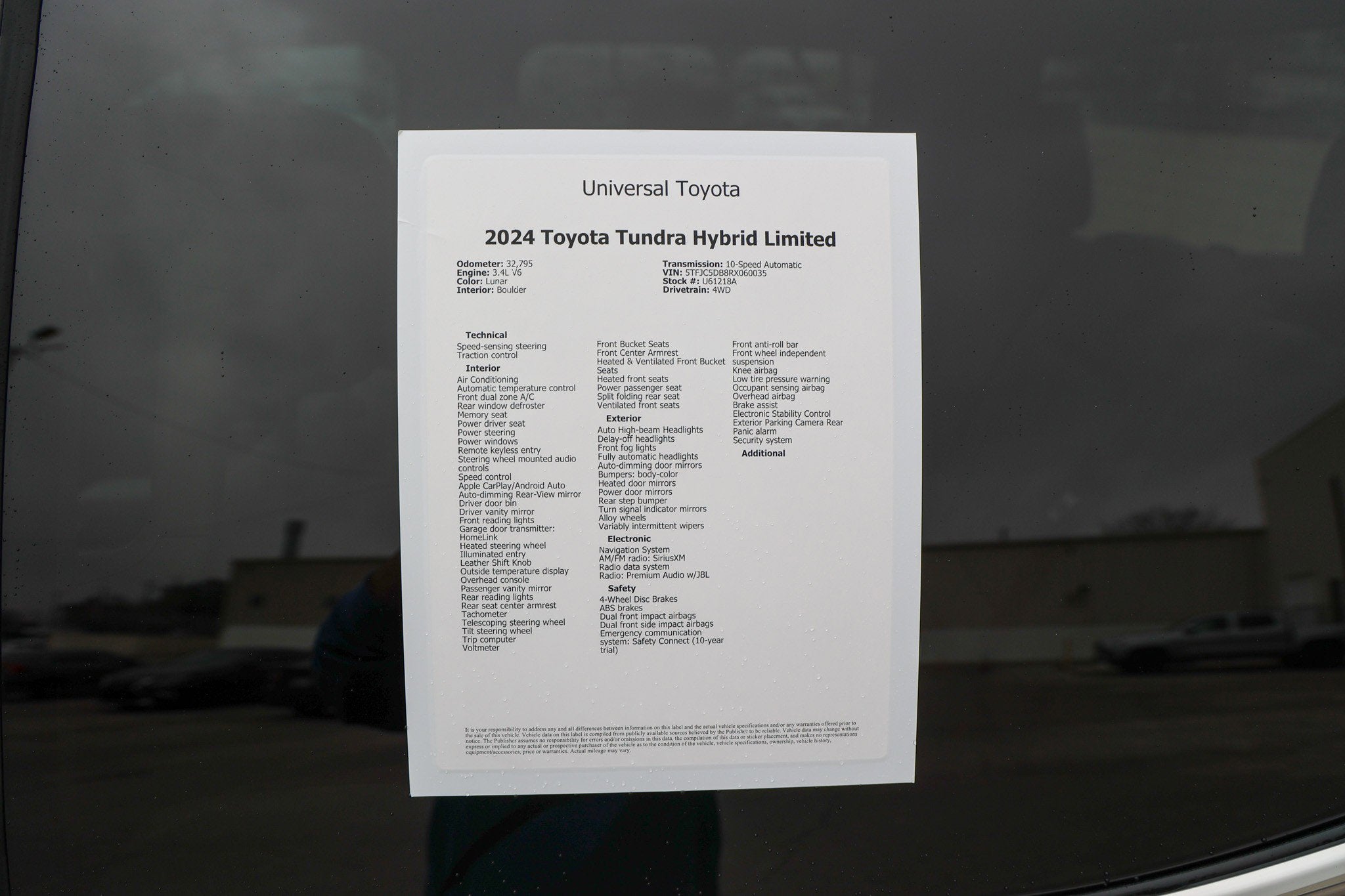 2024 Toyota TUNDRA HV 4X4 Limited Hybrid