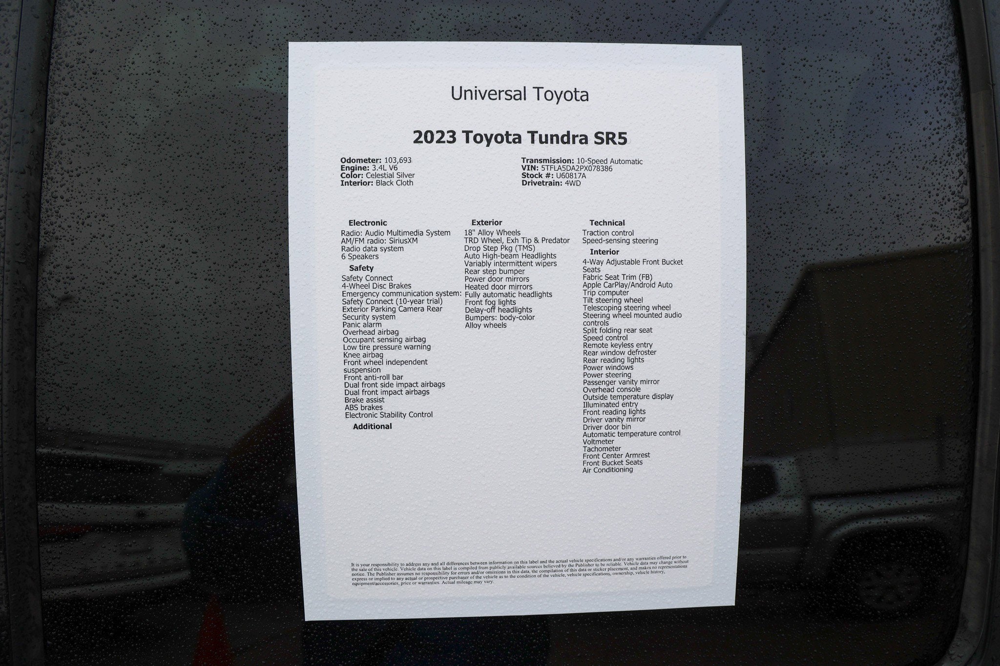2023 Toyota TUNDRA 4X4 SR5