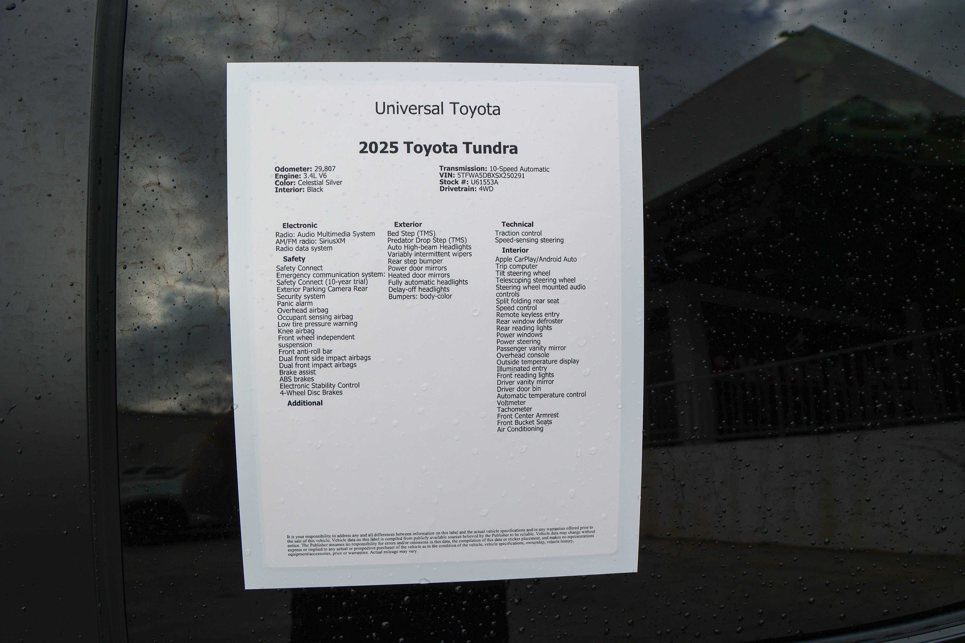 2025 Toyota TUNDRA 4X4 Platinum