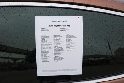 2026 Toyota CROWN XLE