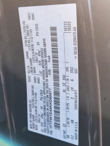 2019 Ford F-150 LARIAT