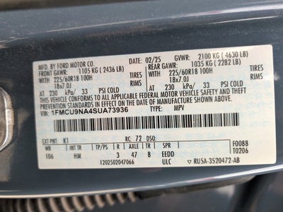 2025 Ford Escape ST-Line Select