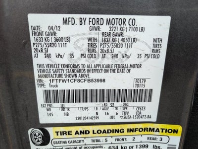 2012 Ford F-150 L