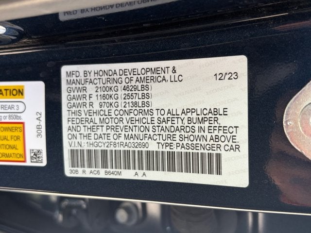 2024 Honda Accord Hybrid Touring