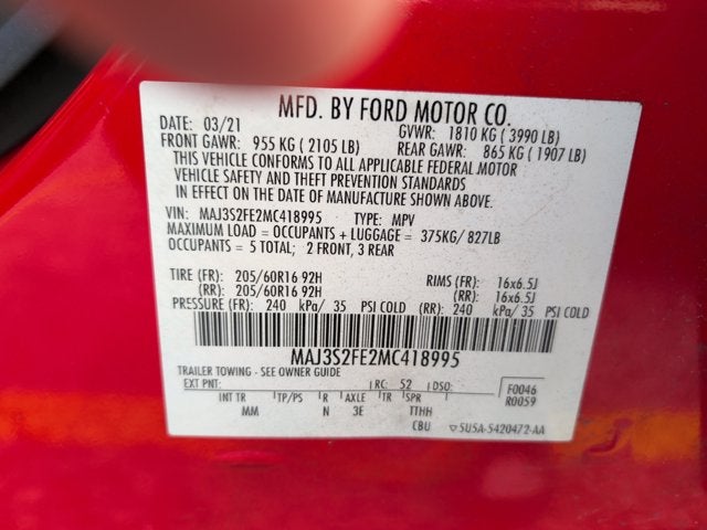 2021 Ford EcoSport S