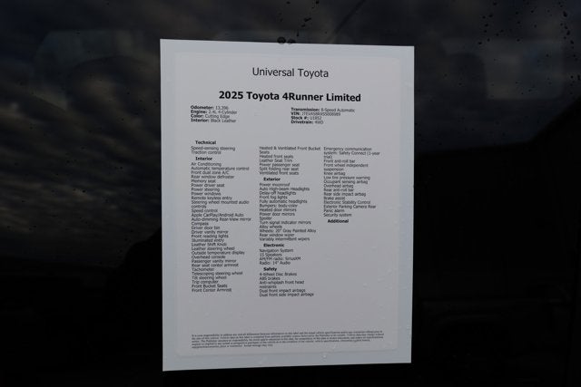 2025 Toyota 4Runner SR5