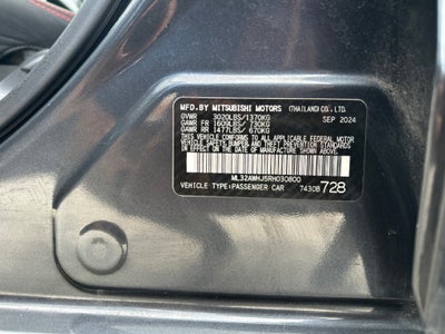 2024 Mitsubishi Mirage Black Edition