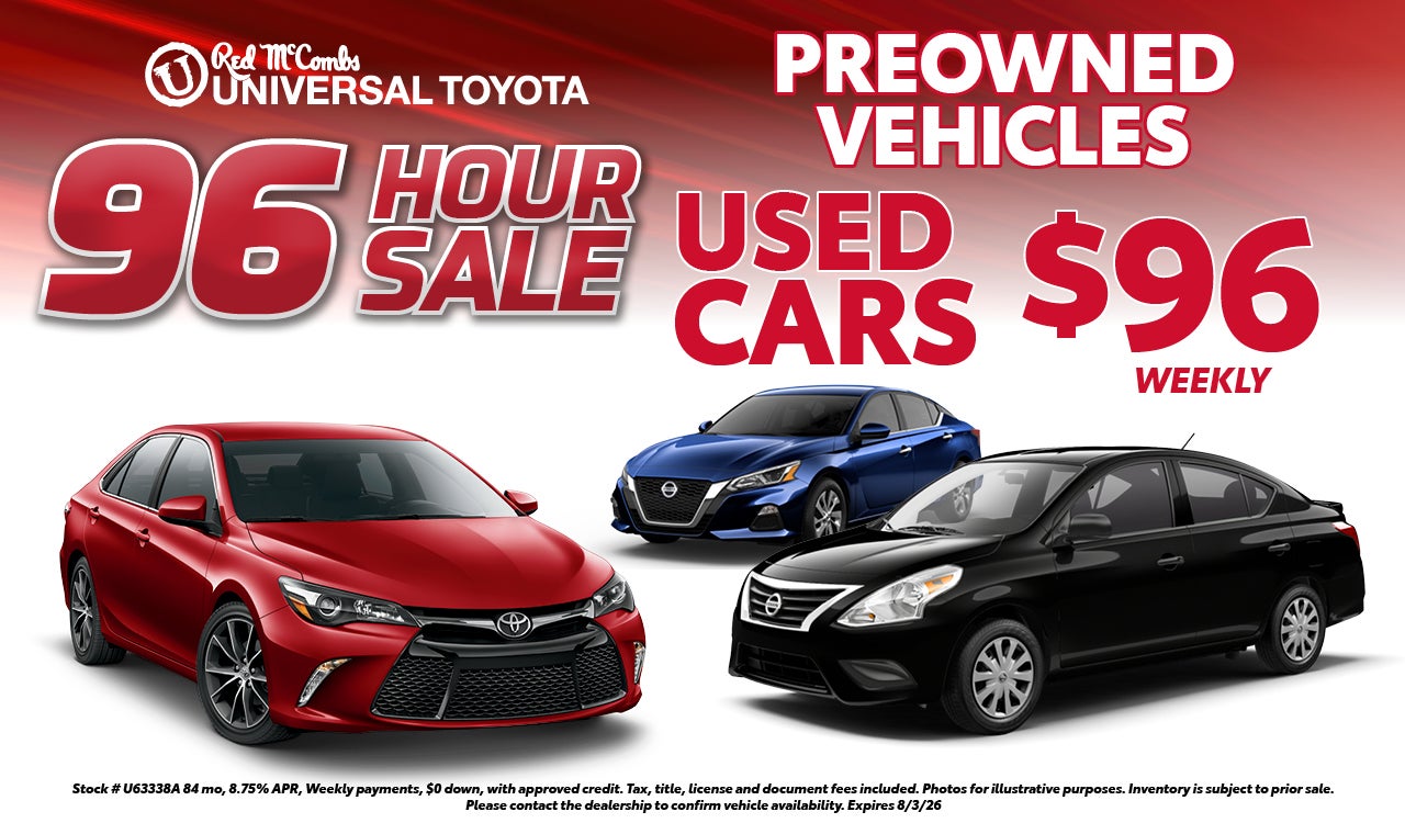 Used Cars starting at $96 payments!