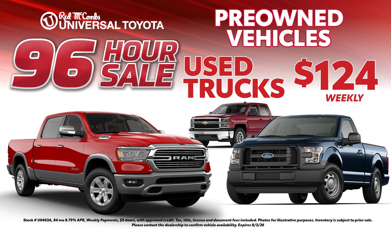 Used Trucks starting at $124 payments!