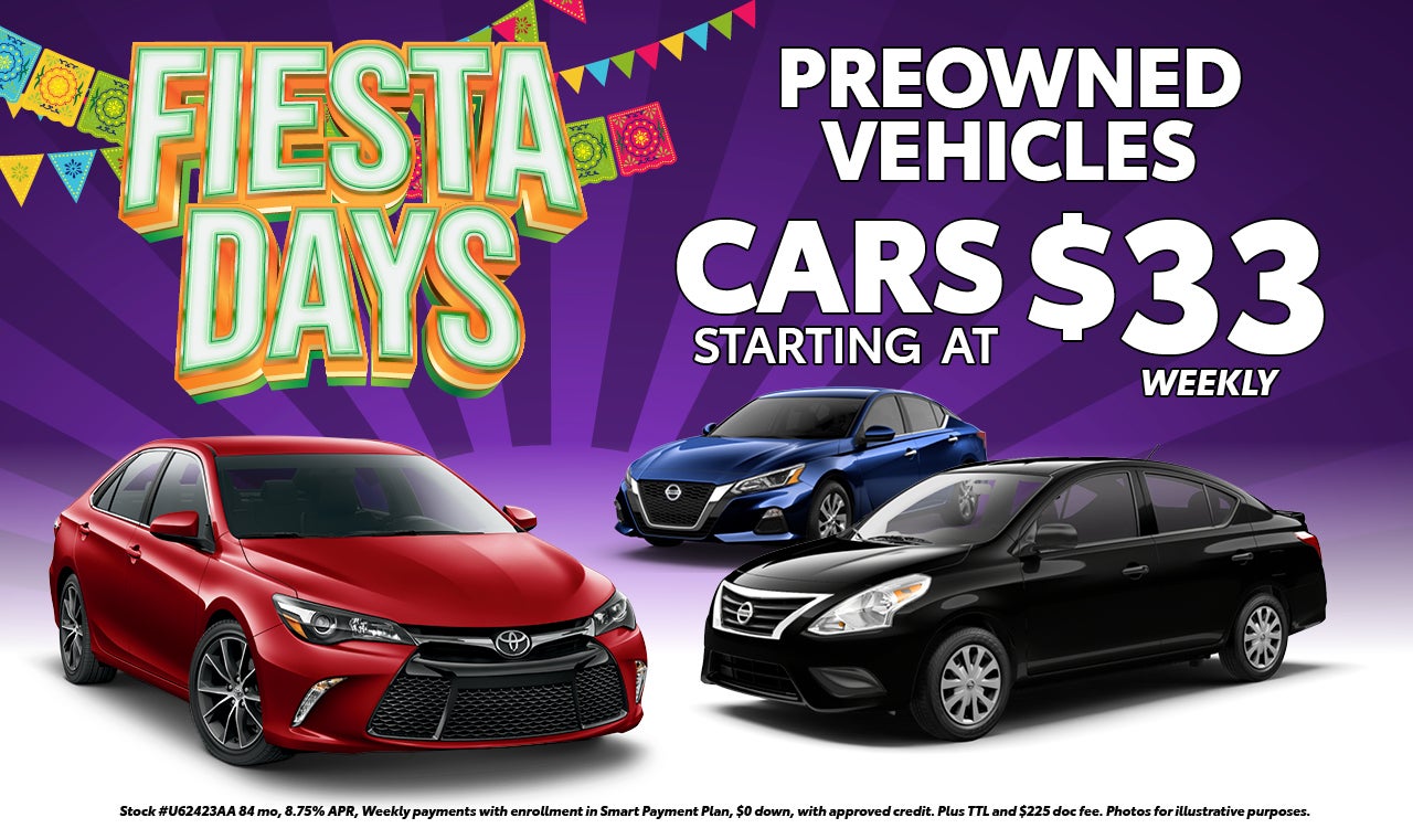 Used Cars starting at $33 payments!