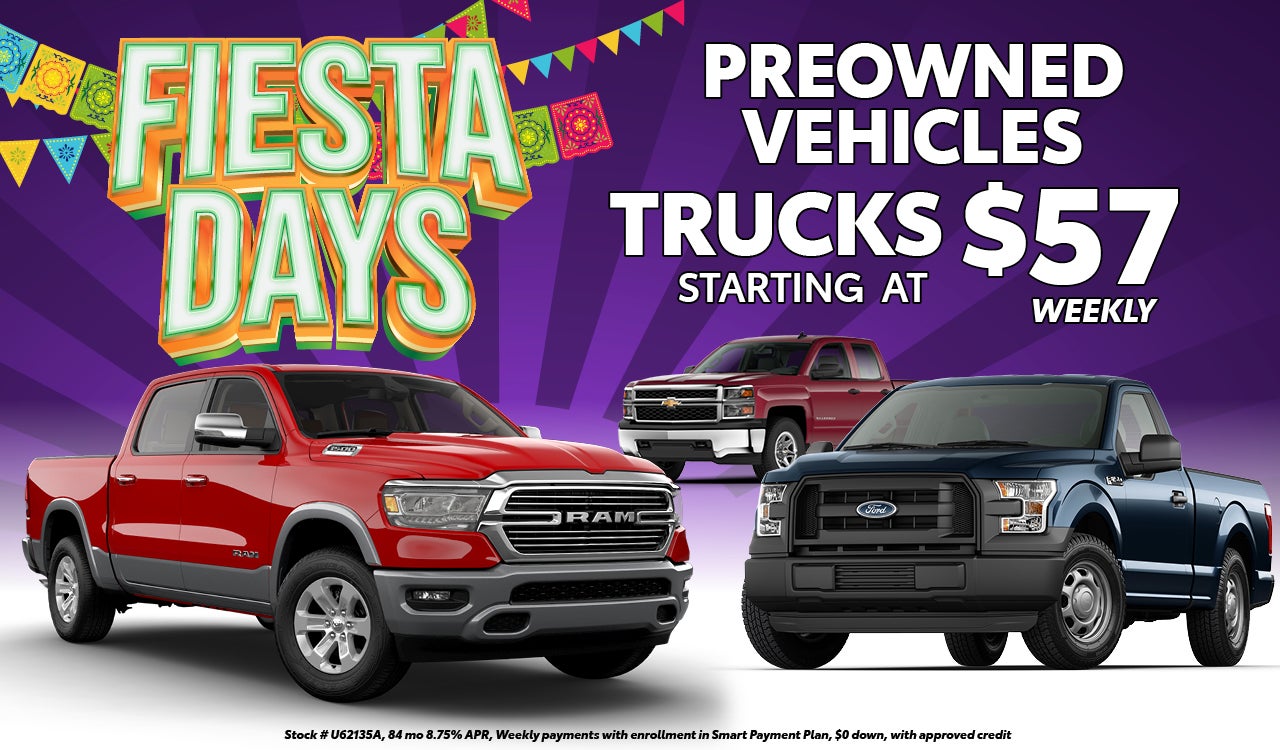 Used Trucks starting at $57 payments!