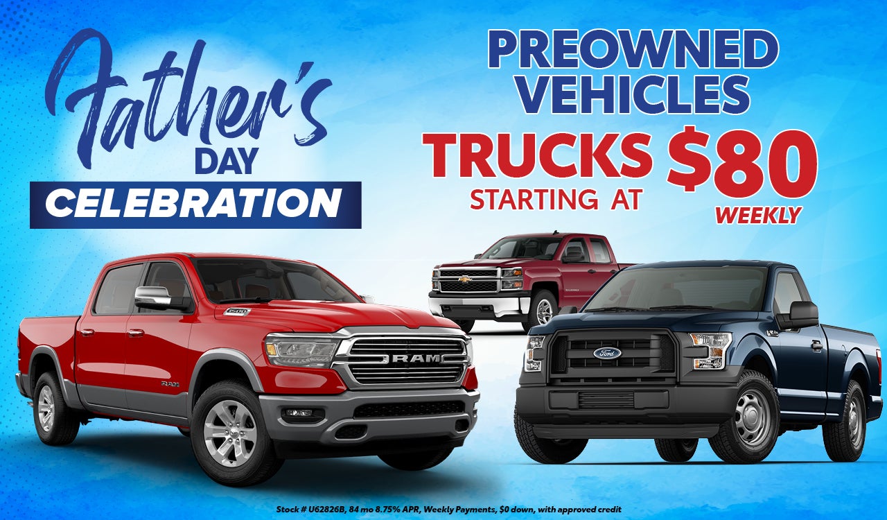 Used Trucks starting at $80 payments!