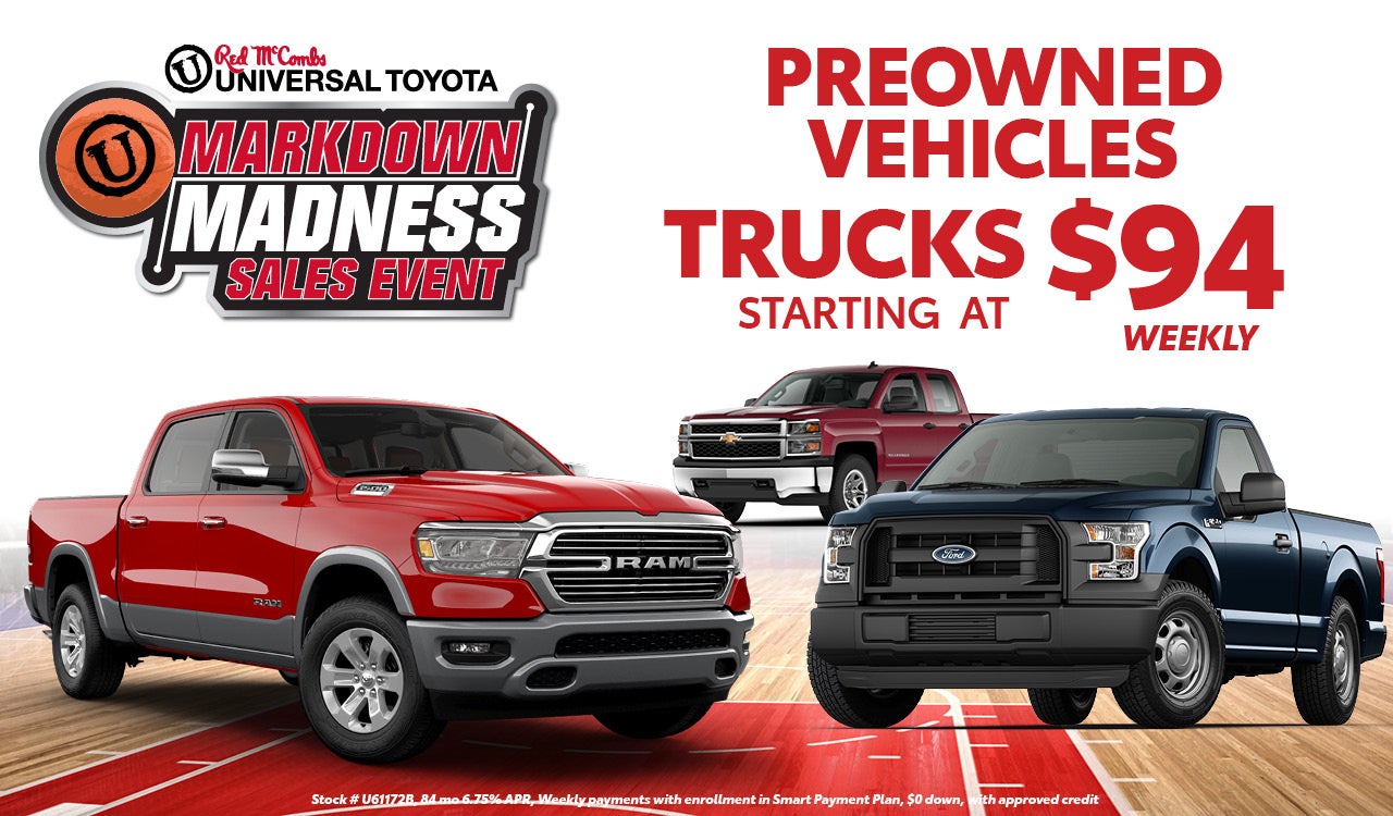 Used Trucks starting at $94