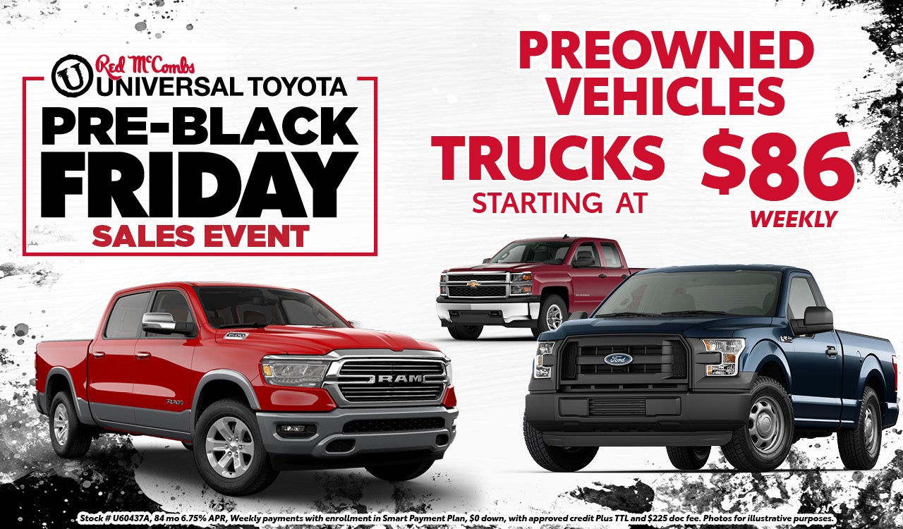 Used Trucks starting at $86 payments! | Universal Toyota Specials San ...