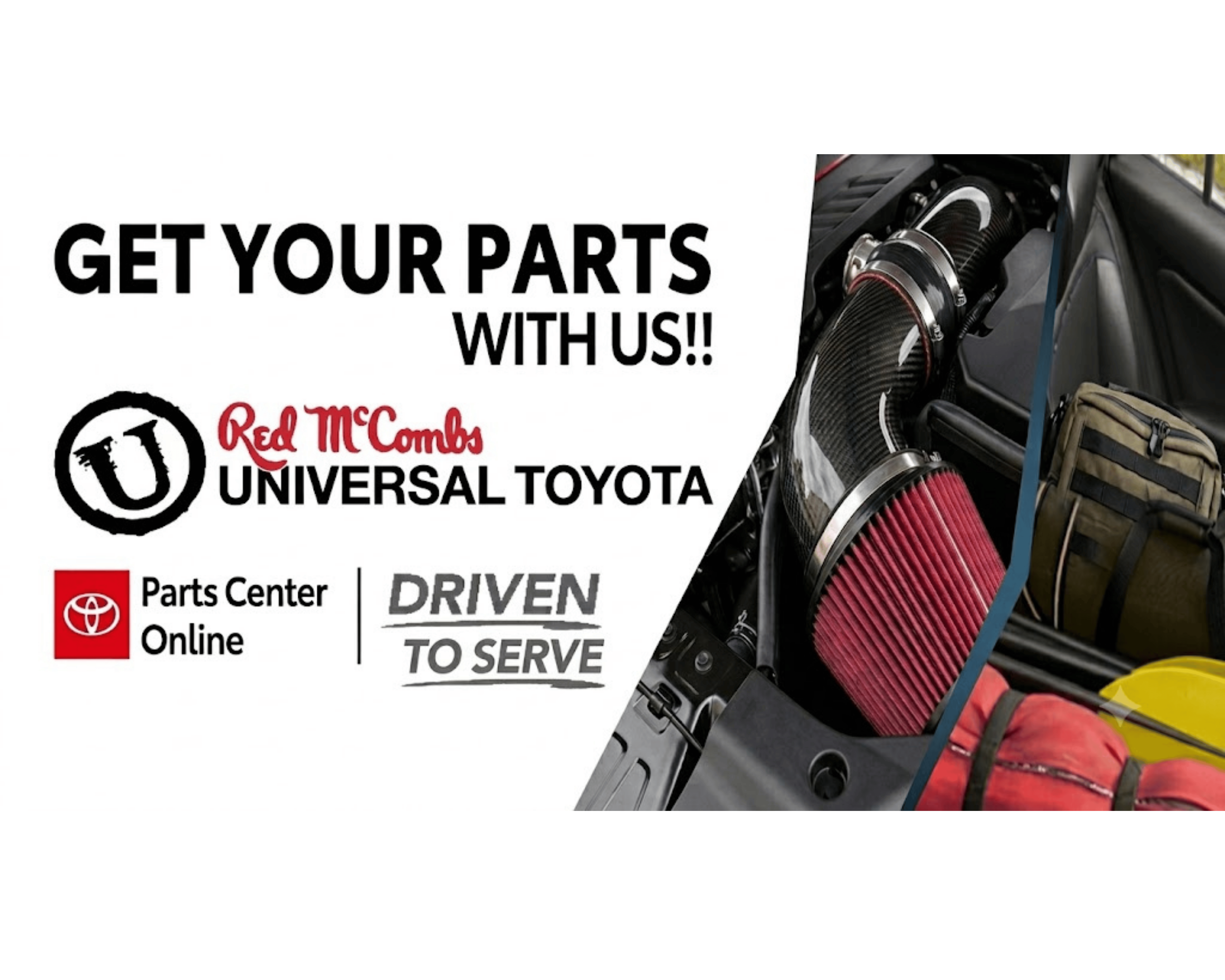 Official Toyota Parts on Sale at Universal Toyota